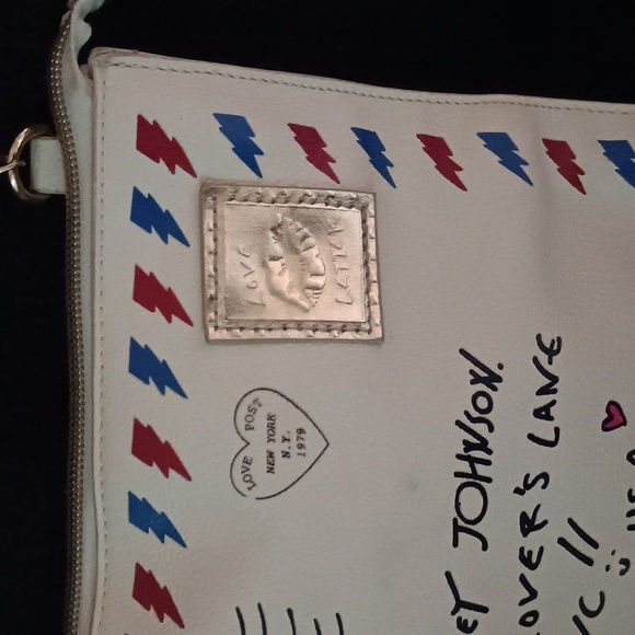 Betsy Johnson Love Letter S.W.A.K. Cross body Handbag Purse - Picture 3 of 8